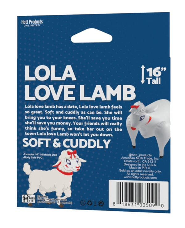 Lola Love Lamb Blow Up Sheep - Image 2