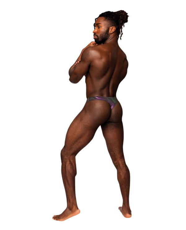 Hocus Pocus Stretch Poly Spandex Uplift Bong Thong Purple L/XL - Image 2