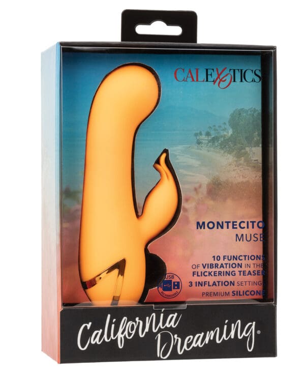 California Dreaming Montecito Muse Dual Stimulation Vibe - Orange - Image 2