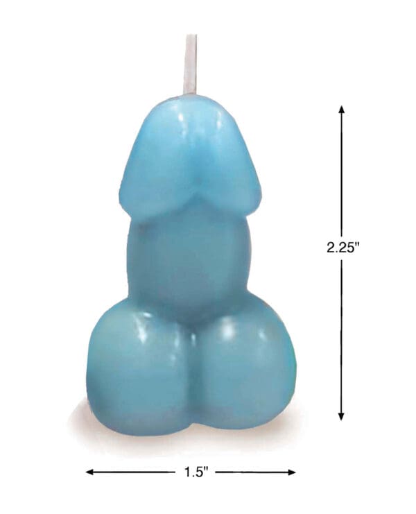 Eden's Penis Candle - Blue - Vanilla - Image 3
