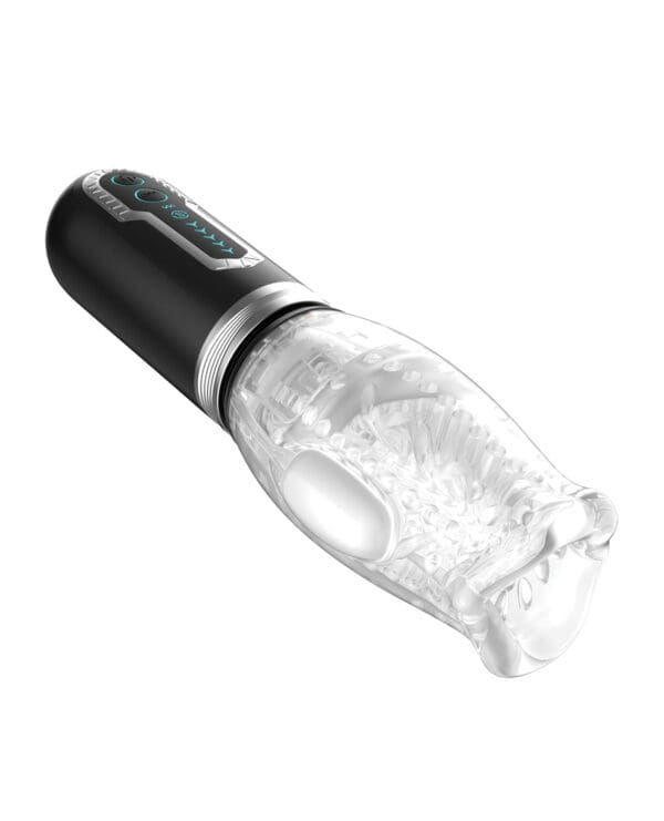 Thrusting, Vibrating & Rotating Oral Sex Masturbator- Black - Image 3