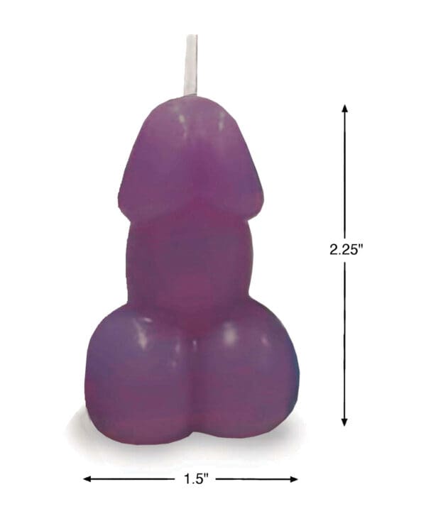 Eden's Penis Candle - Purple - Vanilla - Image 3
