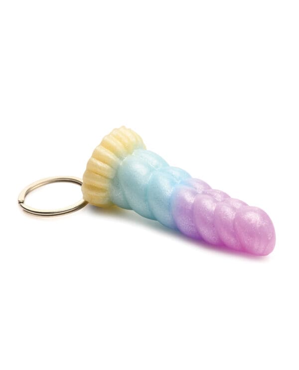 Creature Cocks Mystique Unicorn Silicone Key Chain - Multi Color - Image 2