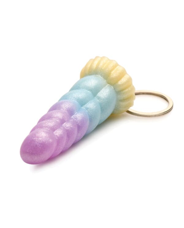 Creature Cocks Mystique Unicorn Silicone Key Chain - Multi Color - Image 3
