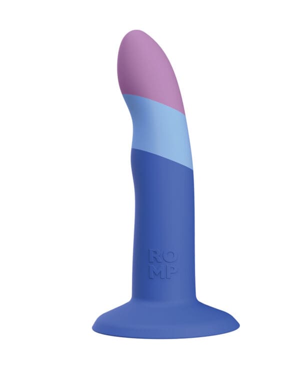 ROMP Piccolo 3 Color Dildo - Blue - Image 2