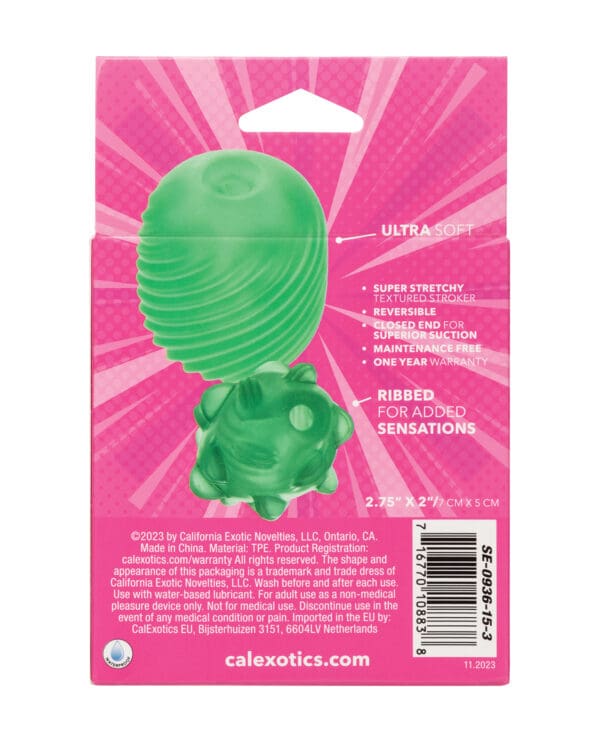Pop Sock! Textured Masturbator - Green - Image 4