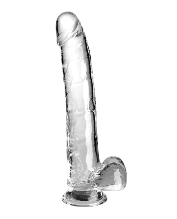 King Cock Clear 11" Cock w/Balls - Clear - Image 2
