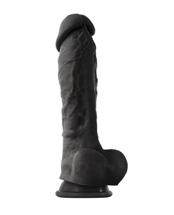 ColourSoft 8" Soft Dildo - Black - Image 2