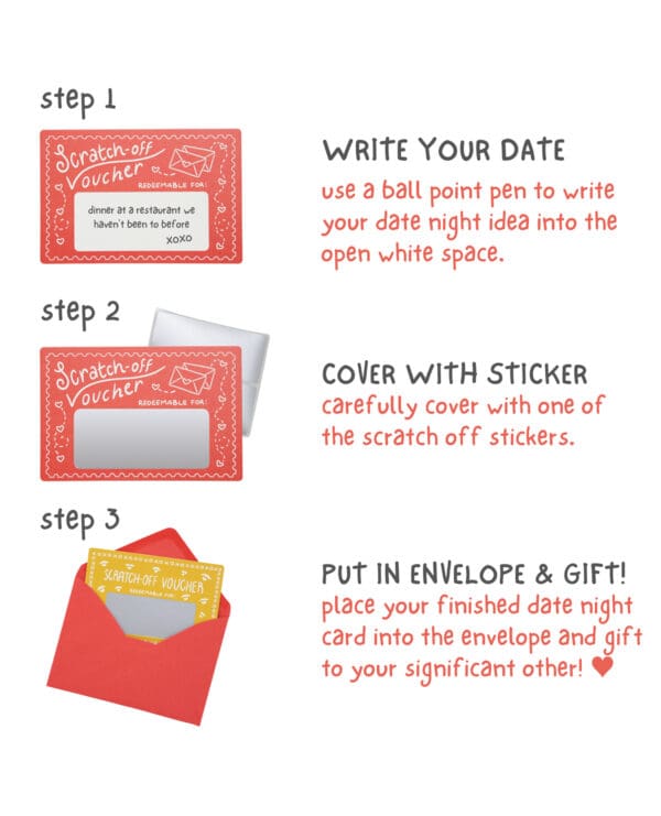 Mini Date Night Shenanigans DIY Scratch Off Vouchers & Coupons - Image 4