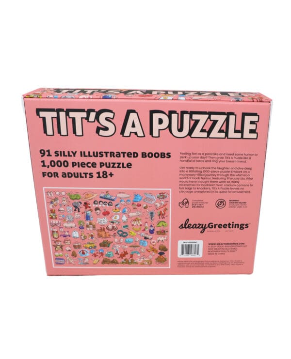 Tit's A Puzzle 1000 Piece Boob Themed Puzzle - Image 3