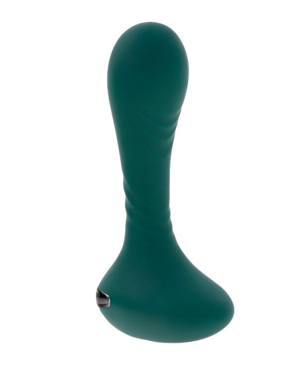 Gender X Goes Anywhere Vibrating Silicone Plug - Teal - Image 3