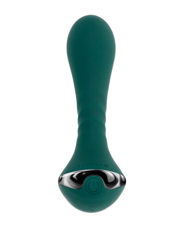 Gender X Goes Anywhere Vibrating Silicone Plug - Teal - Image 4