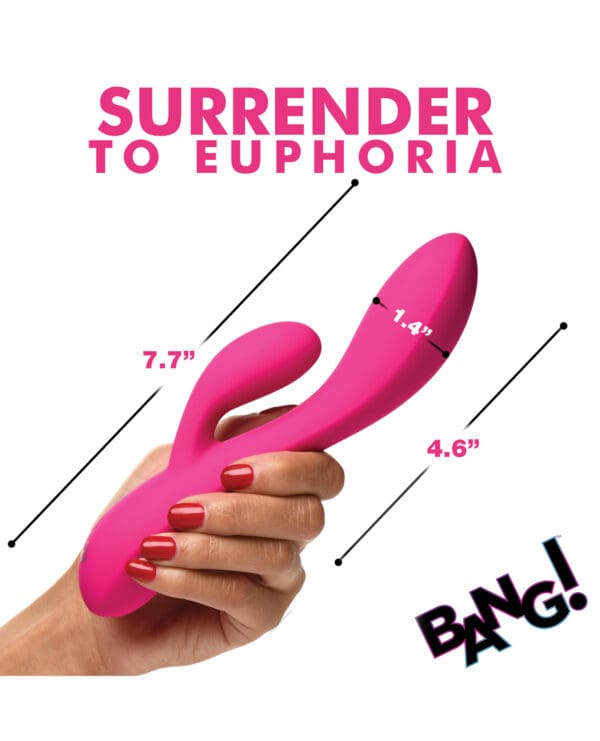 Bang! 10X Flexible Silicone Rabbit - Pink - Image 5