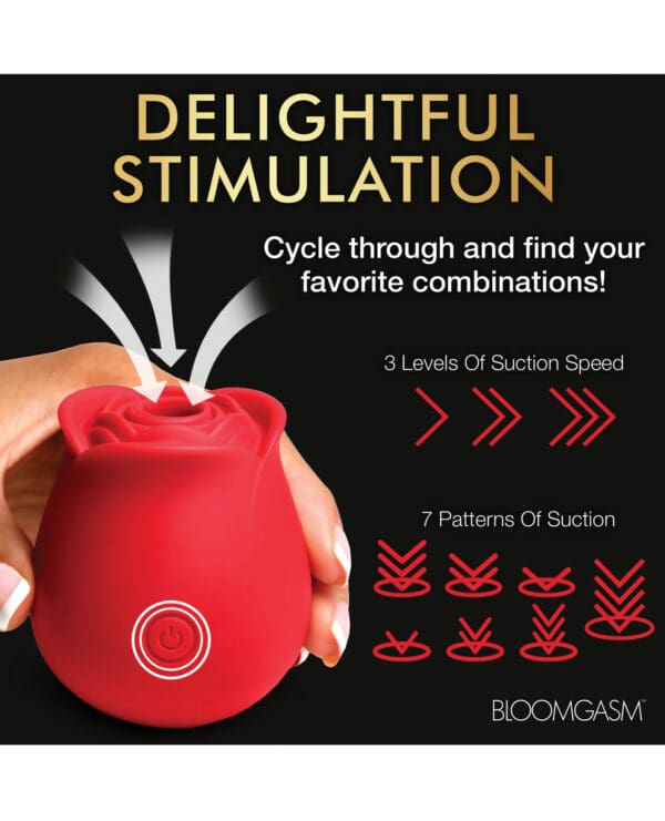 Bloomgasm The Perfect Rose Clitoral Stimulator - Red - Image 5