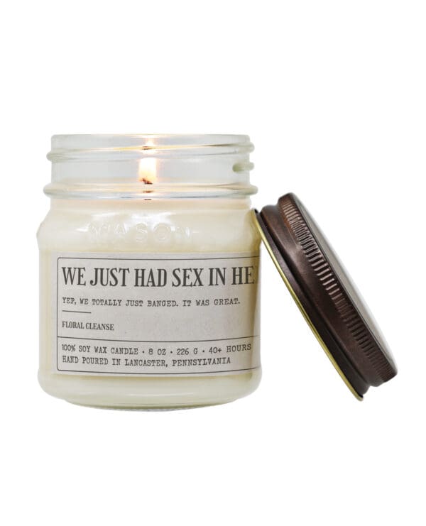 We Just Had Sex In Here - Funny Candle 8oz Soy Wax - Image 3