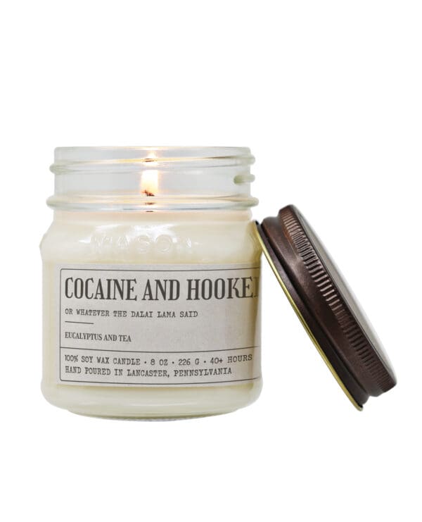Cocaine And Hookers - Funny Candle 8oz Soy Wax - Image 3