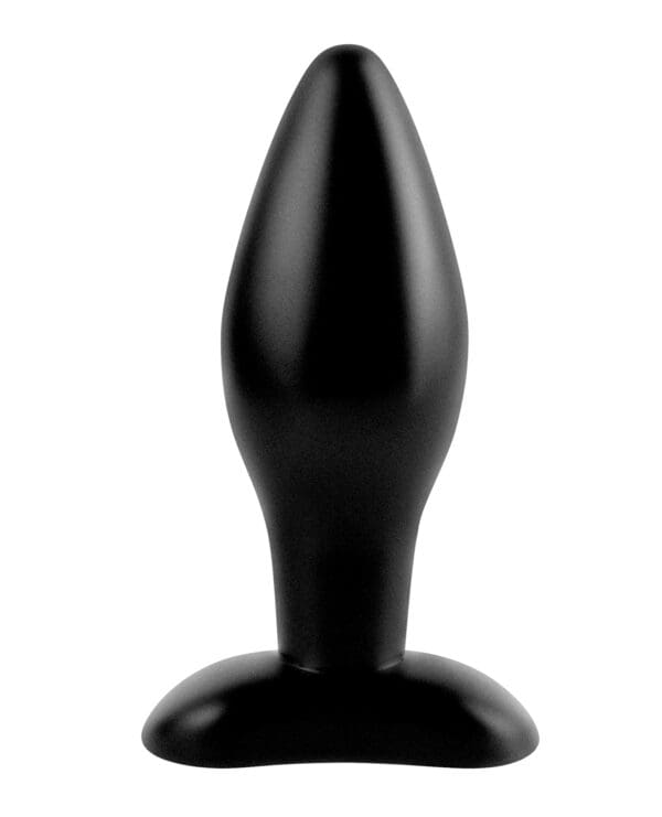 Anal Fantasy Collection Medium Silicone Plug - Black - Image 2
