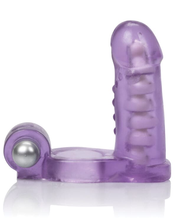 Double Diver Vibrating Enhancer w/Flexible Penetrator - Purple - Image 4