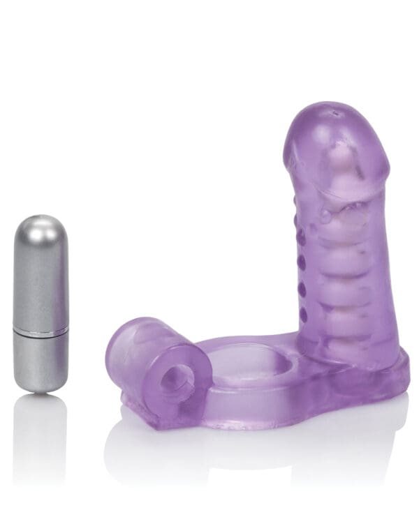 Double Diver Vibrating Enhancer w/Flexible Penetrator - Purple - Image 5
