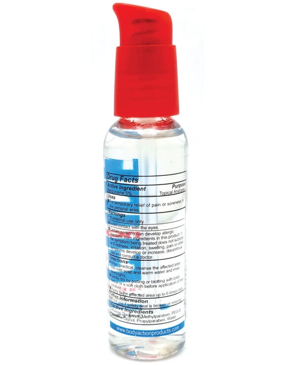 Anal Glide Extra Anal Lubricant & Desensitizer - 2 oz Pump Bottle - Image 2