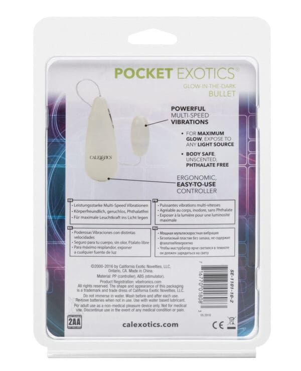 Pocket Exotics Glow In The Dark Bullet - Image 2