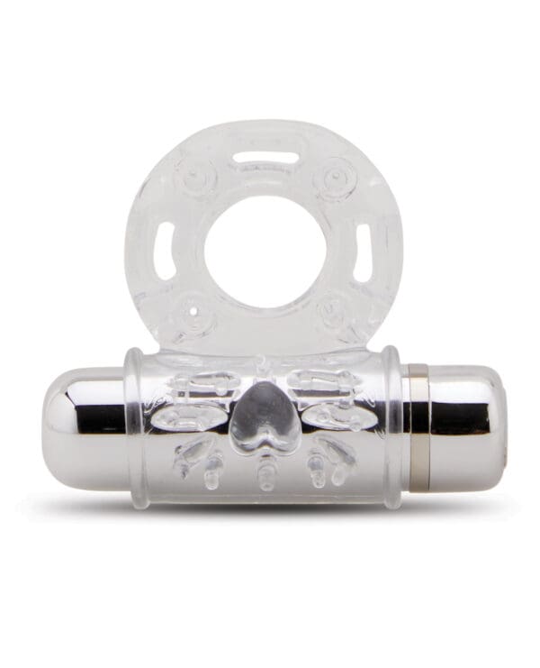 Nu Sensuelle Mate Ultra Bullet Ring Cockring 7 Function - Clear - Image 2