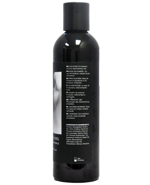 Earthly Body Edible Massage Oil - 8 oz Strawberry - Image 2