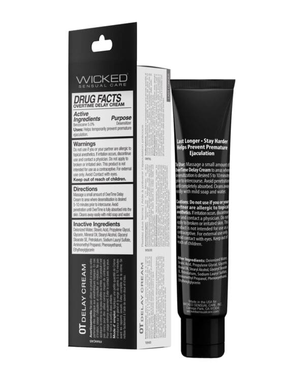 Wicked Sensual Care Overtime Delay Cream/Prolonger For Men - 1 oz - Image 3
