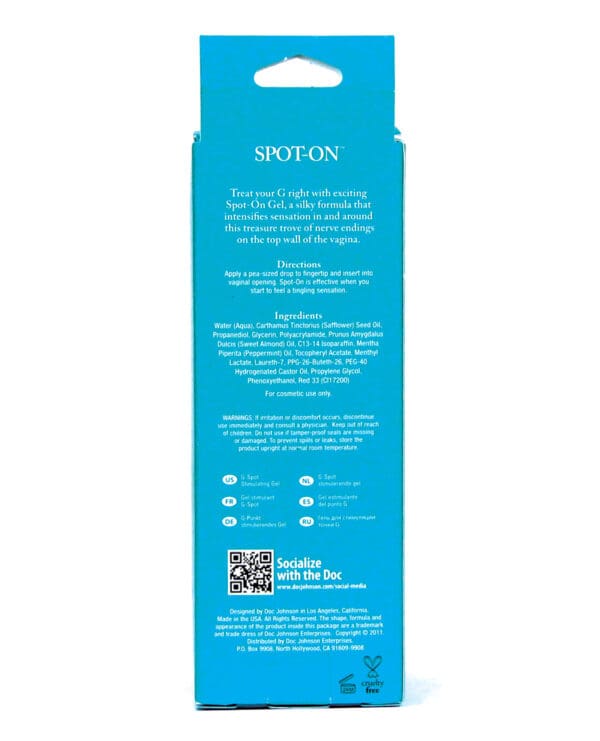 Spot On G-Spot Stimulating Gel for Women - 2 oz Tube - Image 3