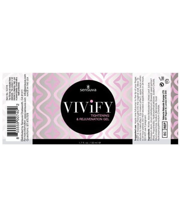 Sensuva Vivify Tightening Gel - 1.7 oz - Image 2
