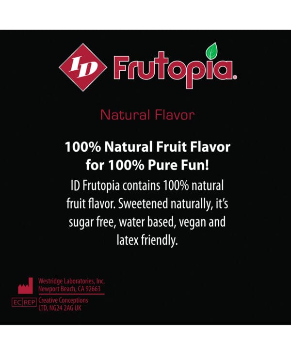 ID Frutopia Natural Lubricant - 3.4 oz Strawberry - Image 2