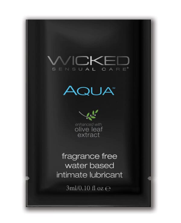 Wicked Sensual Care Aqua Water Based Lubricant - .1 oz Fragrance Free