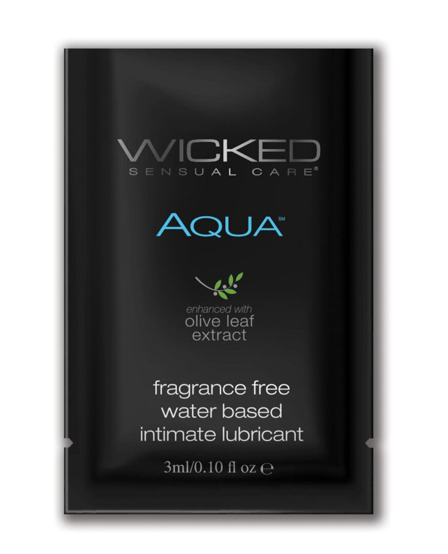 Wicked Sensual Care Aqua Water Based Lubricant - .1 oz Fragrance Free