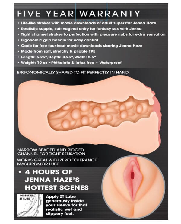 Zero Tolerance Jenna Haze Movie Download w/Realistic Vagina Stroker - Image 2