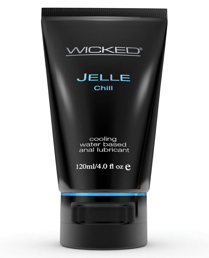 Wicked Sensual Care Jelle Chill Water Based Anal Gel Lubricant - 4 oz