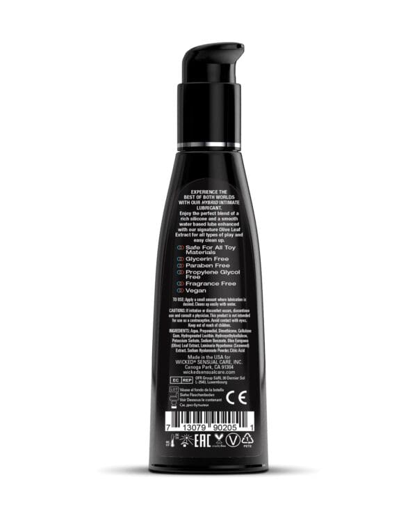 Wicked Sensual Care Hybrid Lubricant - 4 oz Fragrance Free - Image 2