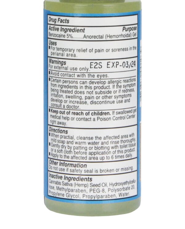 Butt Eze Desensitizing Lubricant w/Hemp Seed Oil - 2 oz - Image 2