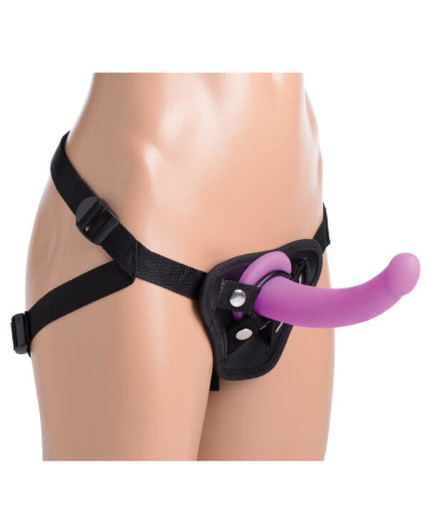 Strap U Navigator Silicone G Spot Dildo w/Harness - Image 4