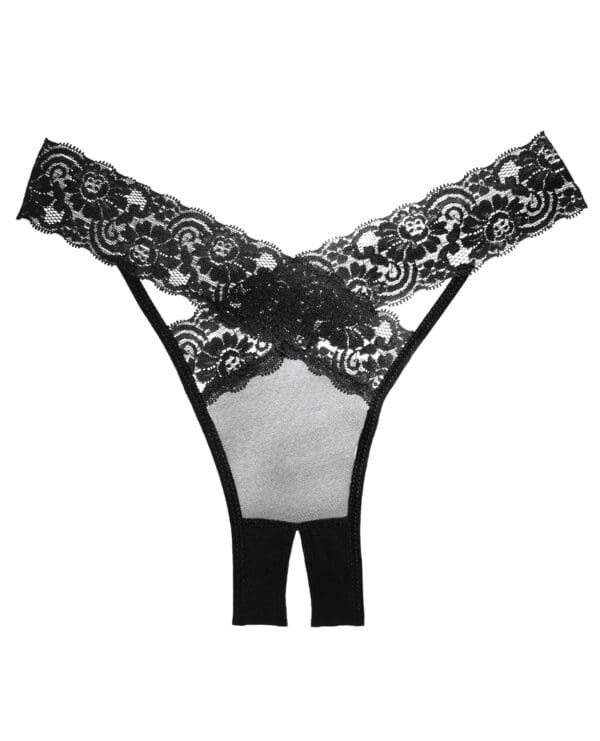 Adore Sheer & Lace Desire Panty Black O/S - Image 2