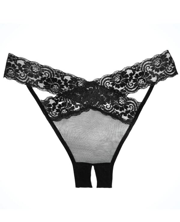 Adore Sheer & Lace Desire Panty Black O/S - Image 3