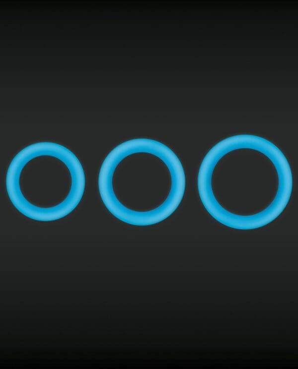 Firefly Halo Medium Cockring - Blue - Image 3