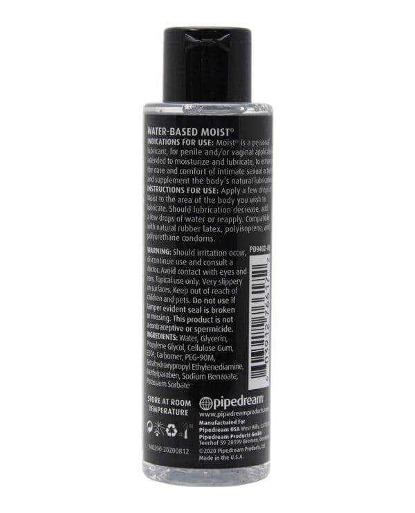 Moist Backdoor Formula Water-Based Personal Lubricant - 4.4oz - Image 2