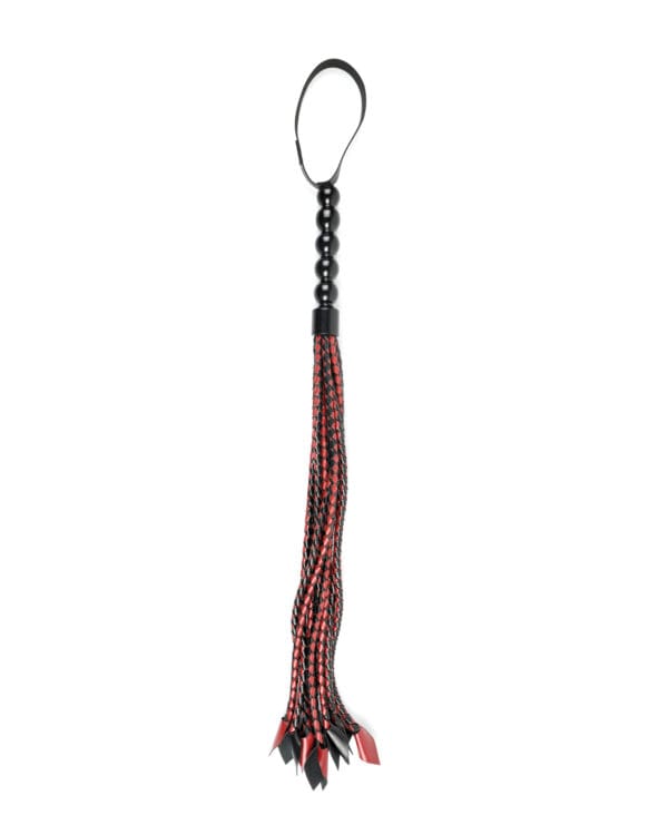 Saffron Braided Flogger - Red/Black - Image 2