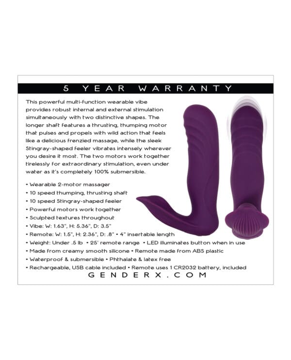 Gender X Velvet Hammer - Purple - Image 2