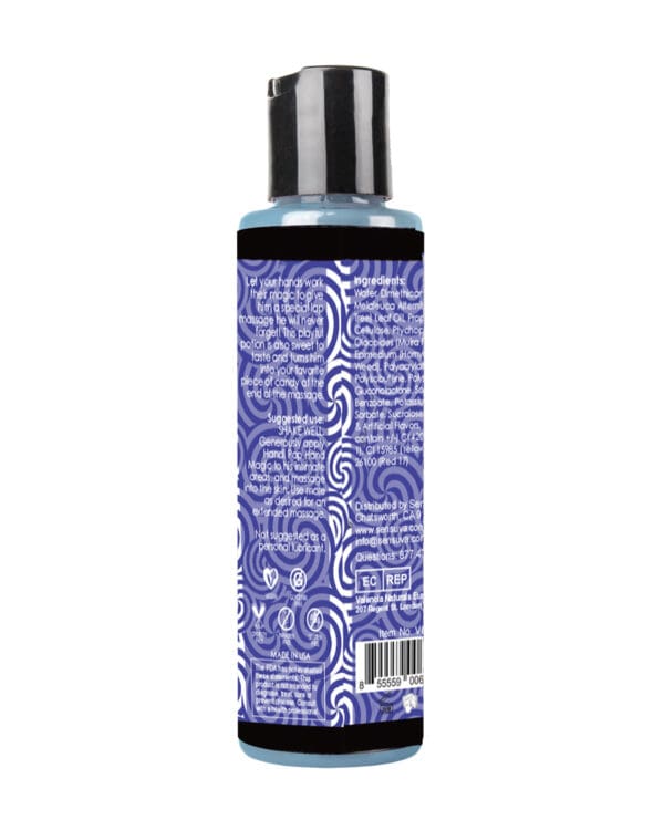 Handipop Hand Job Massage Gel - 4.2 oz Bottle Blueberry Muffin - Image 2