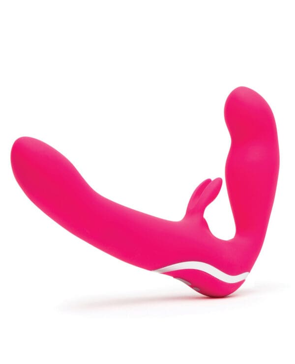 Happy Rabbit Strapless Strap on Rabbit Vibe - Pink - Image 2