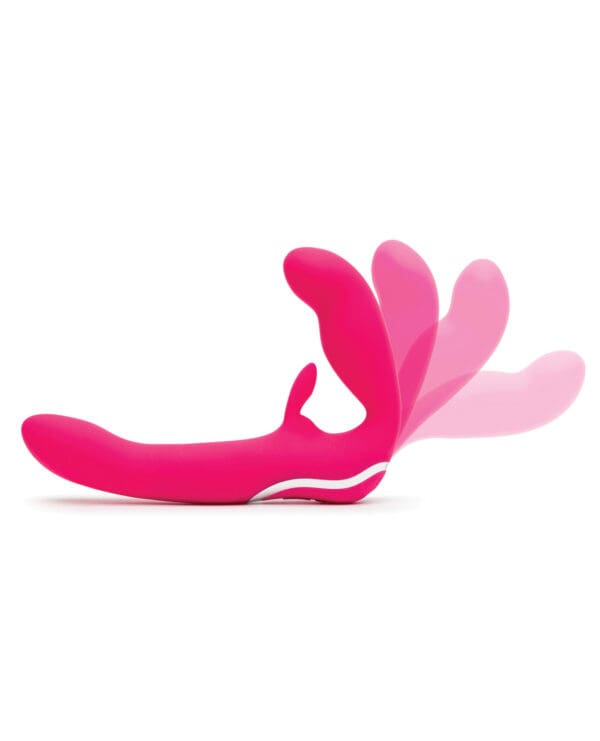 Happy Rabbit Strapless Strap on Rabbit Vibe - Pink - Image 4