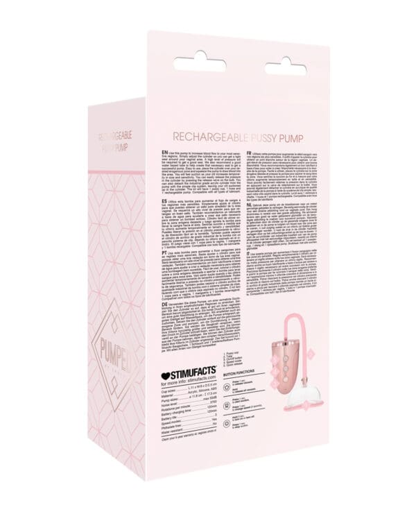 Shots Pumped Automatic Rechargeable Pussy Pump Set - Rose Gold - Image 2