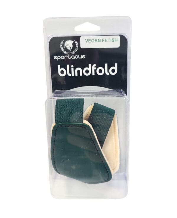 Spartacus PU Blindfold w/Plush Lining - Green - Image 2