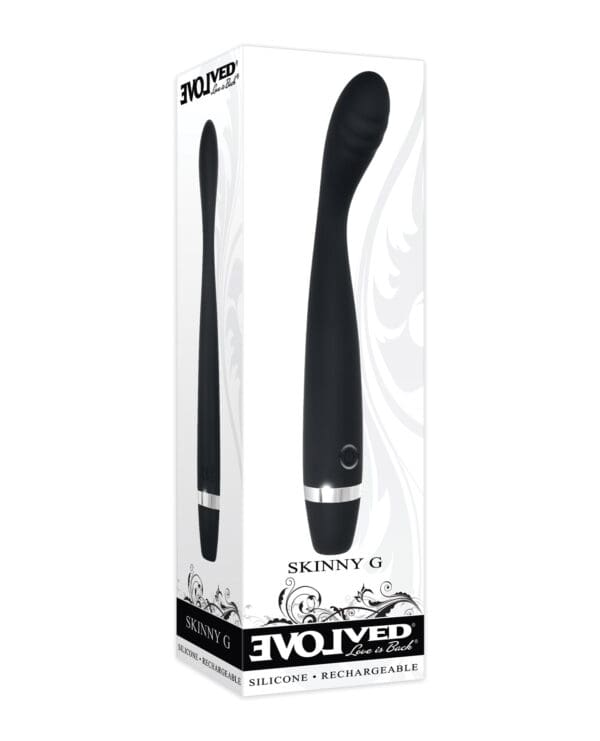 Evolved Skinny G  Silicone G Spot Vibrator - Black